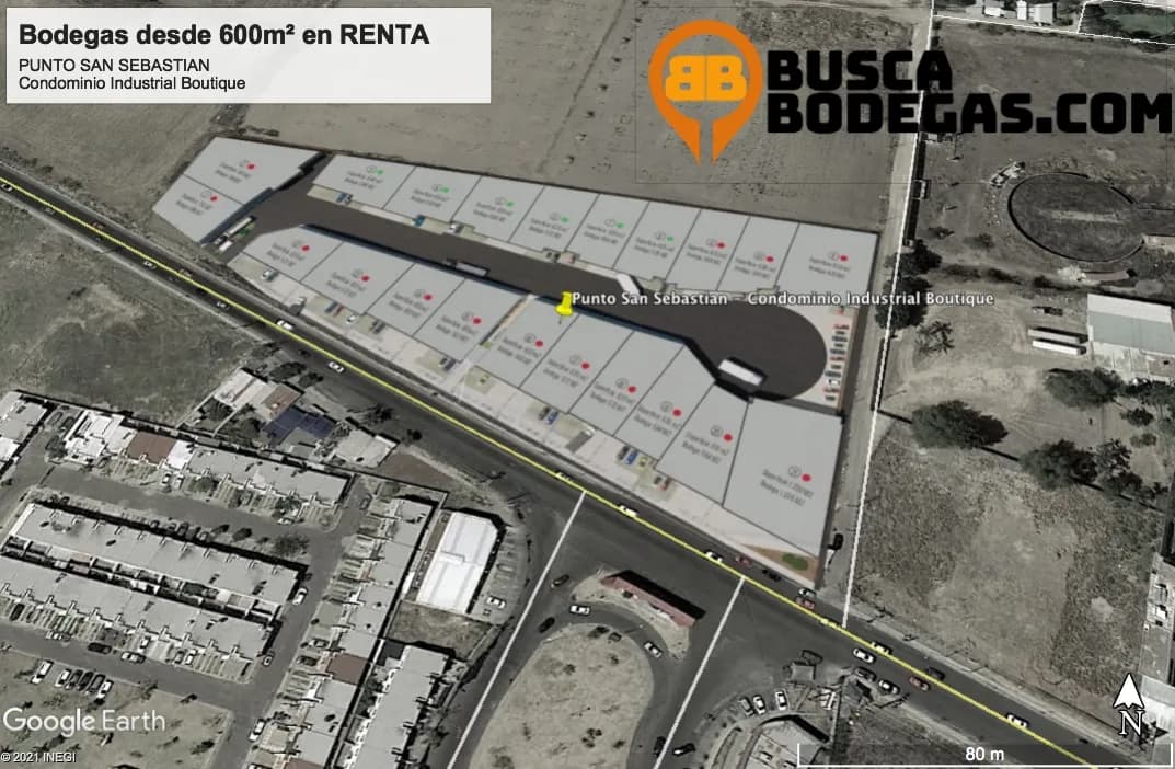 Bodegas en Renta 600m2 Punto San Sebastián, en Tlajomulco