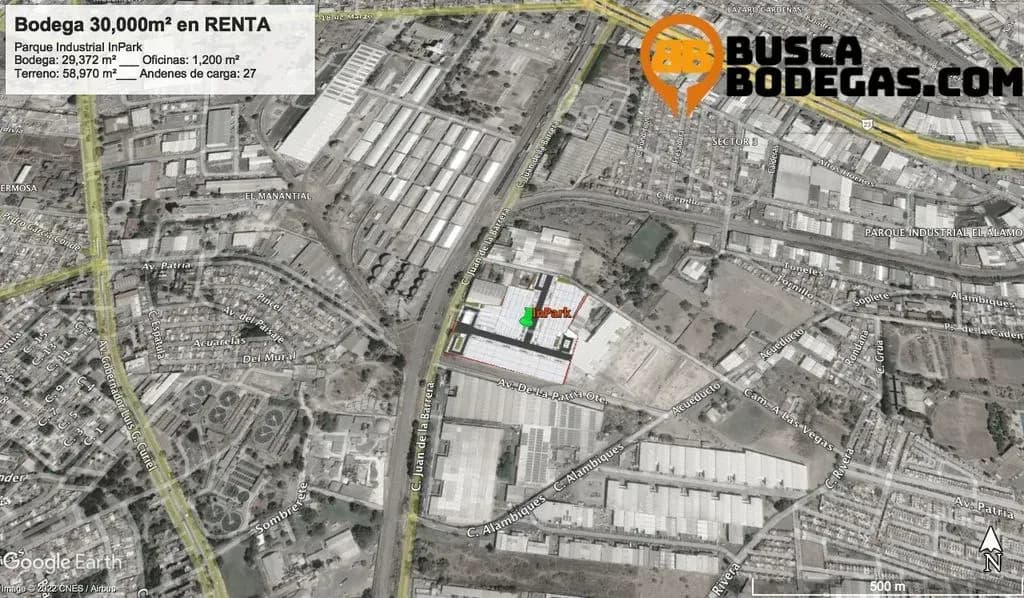 Bodega Industrial 2,750m² con 2 Andenes en Jalisco, Guadalajara (ZMG) Zona Industrial - El alamo 3