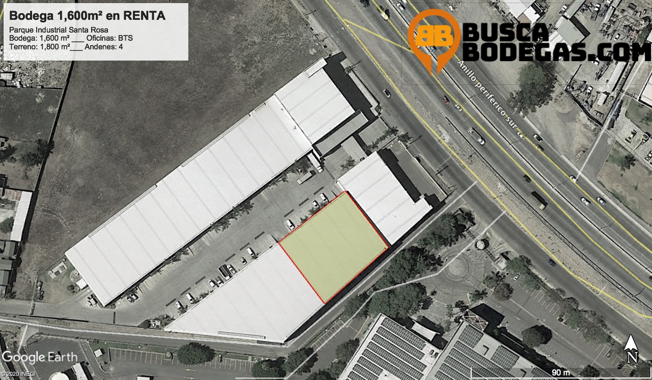 Gmap Bodega 600m2 en Renta